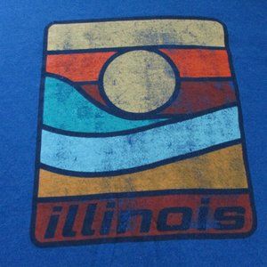 State of Mine Illinois IL Retro Throwback Logo Men's Short Sleeve T-Shirt XXL